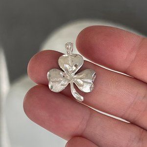 Silver Clover lucky charm